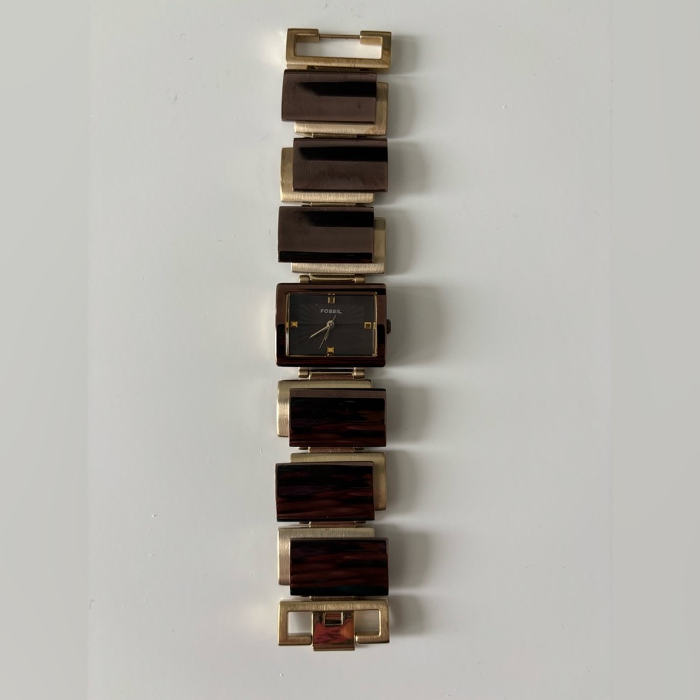 Fossil Women’s F2 Gold and Brown Watch